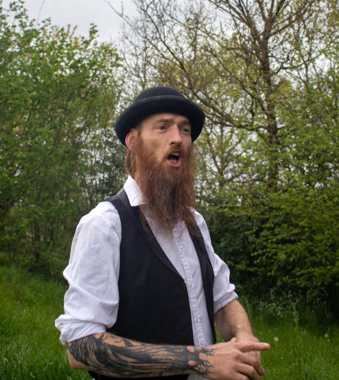 Ben le crieur public en train de crier Ben le crieur public en train de crier